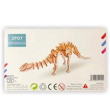 Load image into Gallery viewer, Diplodocus 3D Wood Puzzle Kit - DIY