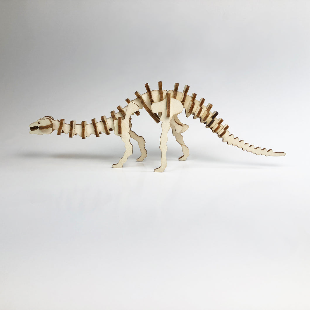 Diplodocus 3D Wood Puzzle Kit - DIY