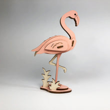 Load image into Gallery viewer, Flamingo 3D Wood Puzzle Kit - DIY